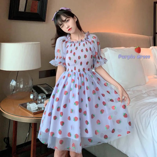 Kawaii Strawberry Dress - All Dresses - 2