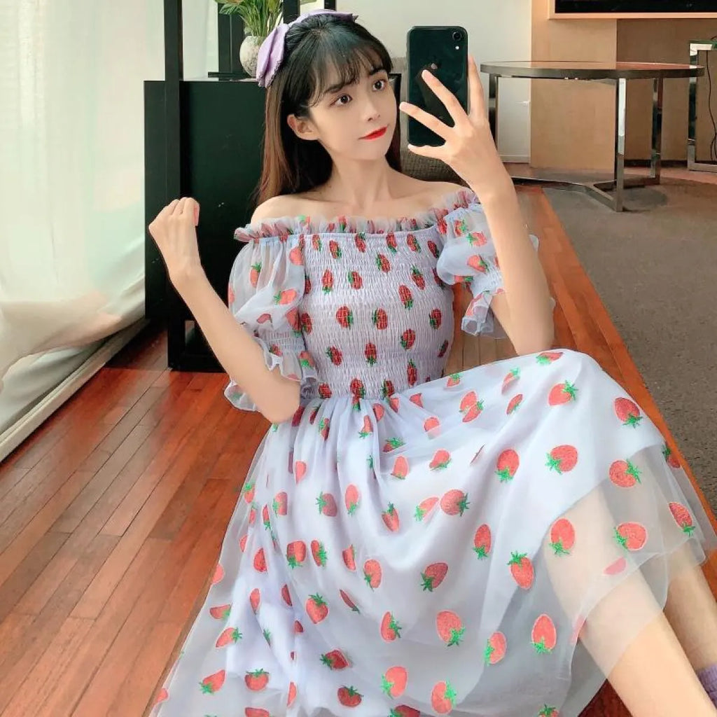 Kawaii Strawberry Dress - All Dresses - 3