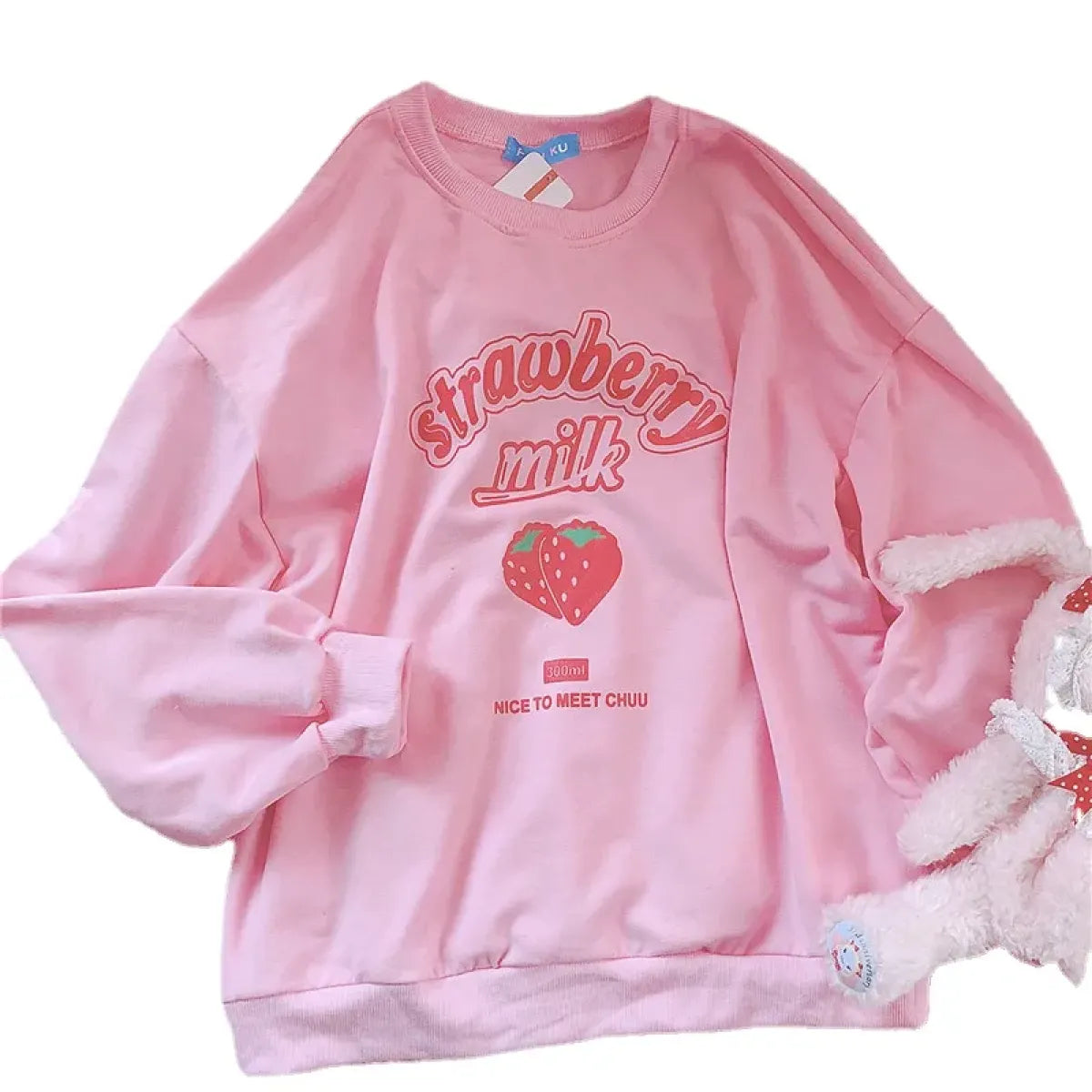 Harajuku Kawaii Strawberry Sweatshirt - T-Shirts - 1
