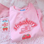 Harajuku Kawaii Strawberry Sweatshirt - T-Shirts - 2