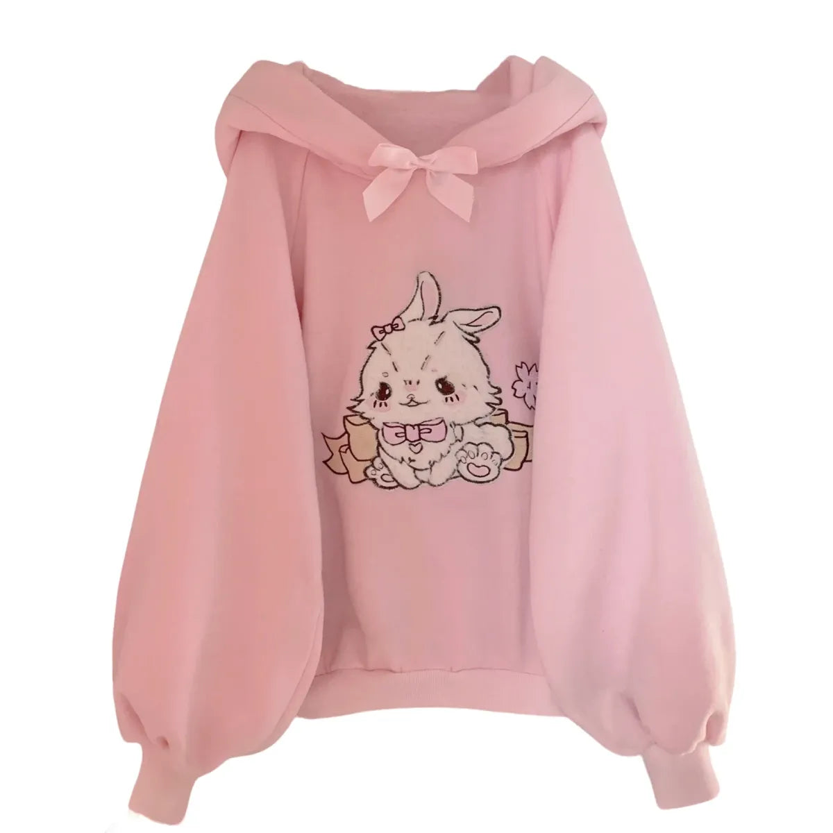 Lace Collar Lamb Candy Embroidered Kawaii Sweatshirt - T-Shirts - Sweatshirt - 7