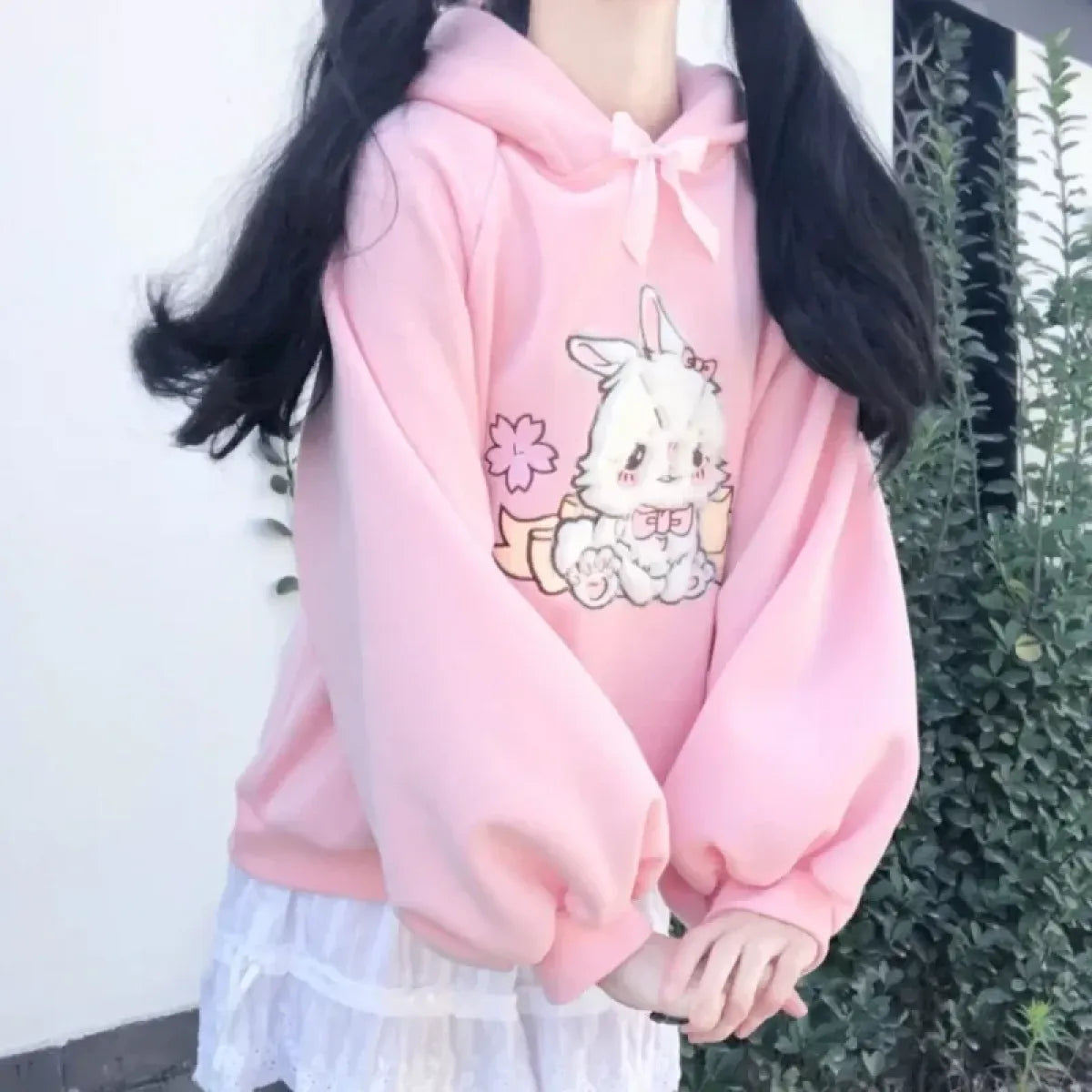 Lace Collar Lamb Candy Embroidered Kawaii Sweatshirt - T-Shirts - Sweatshirt - 5