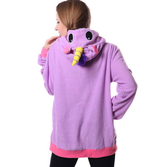 Kawaii Unicorn Plush Hoodie - Women’s Clothing & Accessories - Clothing - 2 - 2024