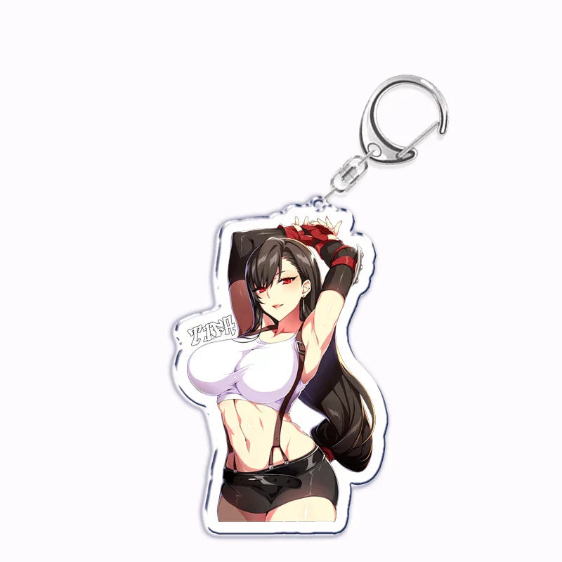 Kawaii Waifu Hentai Girls Acrylic Keychain - Anime - Keychains - 3 - 2024