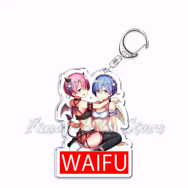 Kawaii Waifu Hentai Girls Acrylic Keychain - 40 / CHINA - Anime - Keychains - 46 - 2024