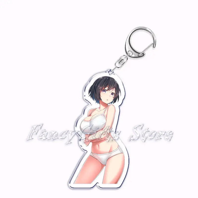 Kawaii Waifu Hentai Girls Acrylic Keychain - 73 / CHINA - Anime - Keychains - 80 - 2024