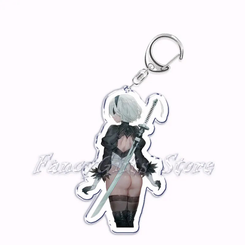 Kawaii Waifu Hentai Girls Acrylic Keychain - 3 / CHINA - Anime - Keychains - 9 - 2024