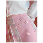 Kawaii Winter Wonderland: High-Waist Plaid Mini Skirt - Bottoms - 3