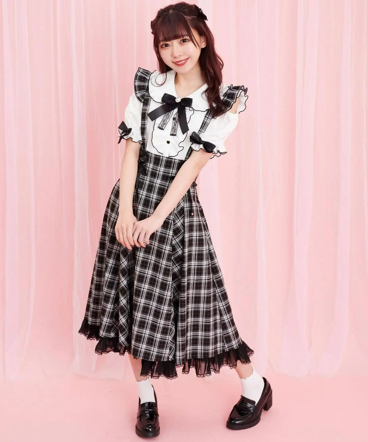 Sweet Lolita Ruffled Blouse - Bow Top Kawaii Y2K Aesthetic - Blouses & Shirts - Blouses - 2024 - 10 - Worldwide Shipping