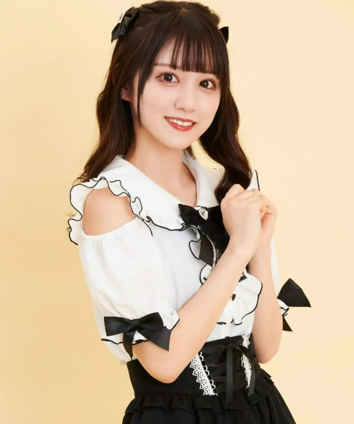 Sweet Lolita Ruffled Blouse - Bow Top Kawaii Y2K Aesthetic - Blouses & Shirts - Blouses - 2024 - 8 - Worldwide Shipping