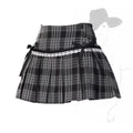 Kawaii Y2K Pleated Mini Skirt – Japanese Bow Lace Plaid Chic - Bottoms - Skirts - 15