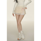 Pleated Lace Trim Mini Skirt – Kawaii Y2K Sweet Harajuku - Bottoms - Skirts - 5