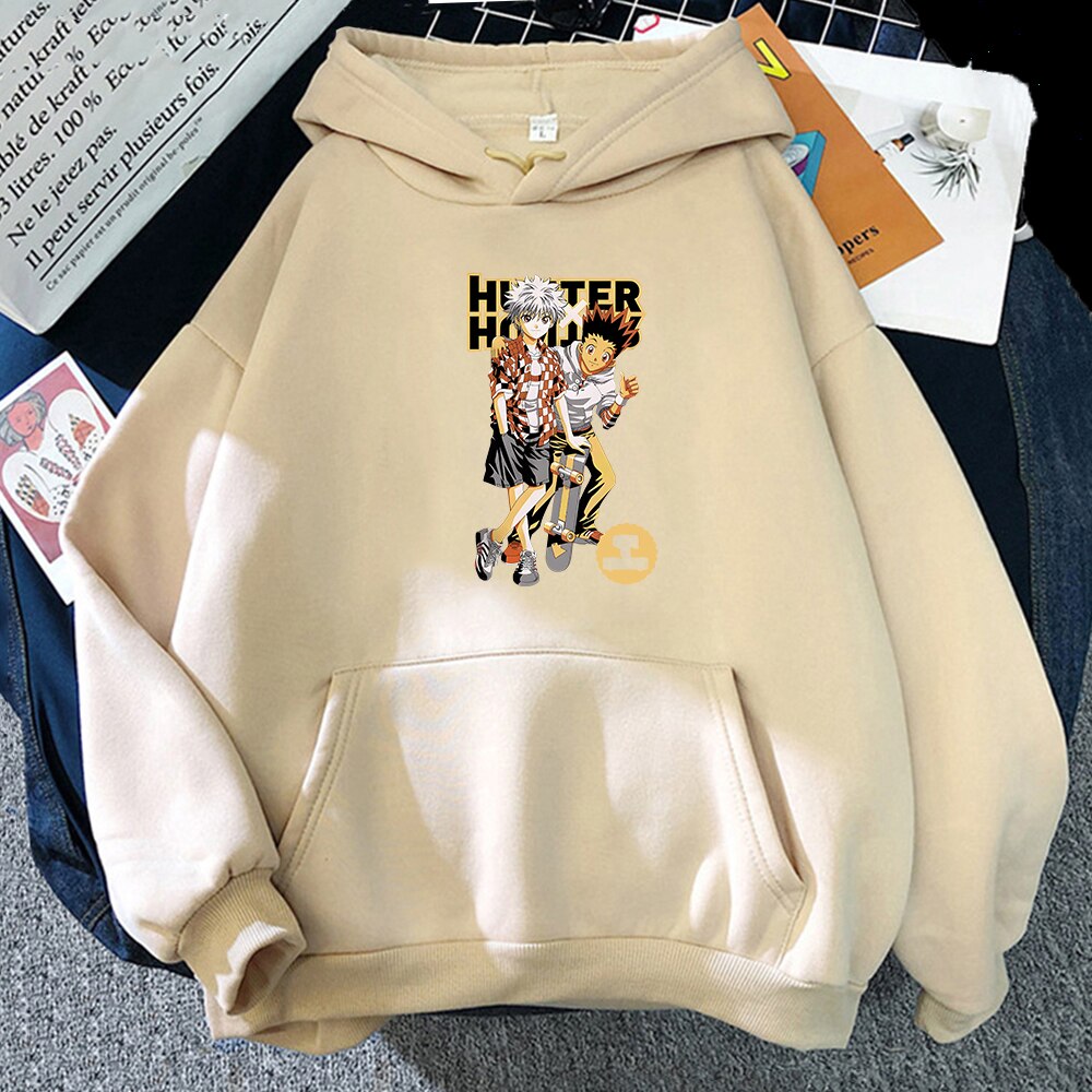 Hunter X Hunter Hoodies - Khaki 3 / L - Women’s Clothing & Accessories - Shirts & Tops - 21 - 2024