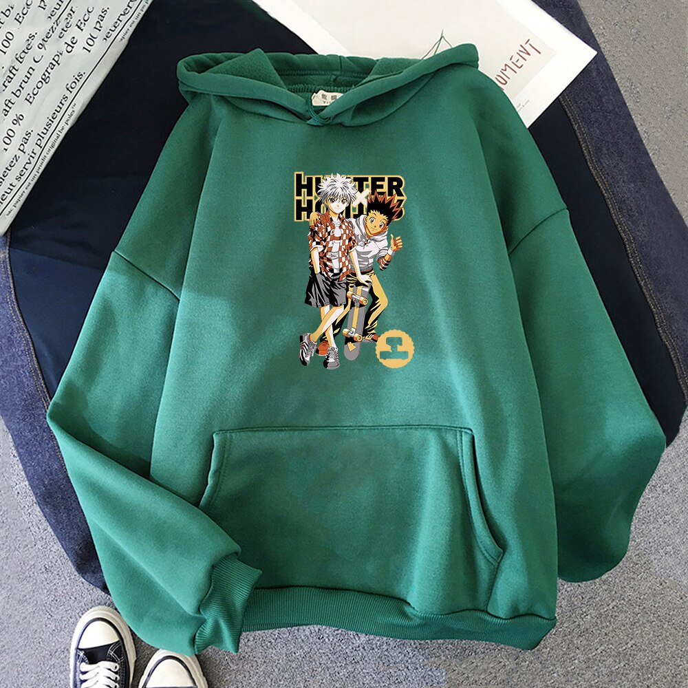 Hunter X Hunter Hoodies - Dark Green 1 / L - Women’s Clothing & Accessories - Shirts & Tops - 22 - 2024