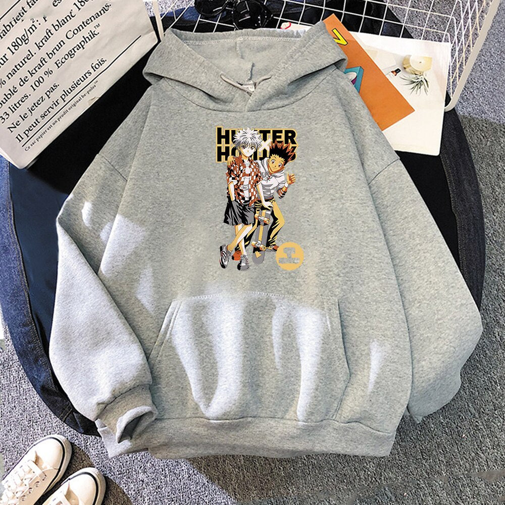 Hunter X Hunter Hoodies - Grey 1 / XXXL - Women’s Clothing & Accessories - Shirts & Tops - 23 - 2024