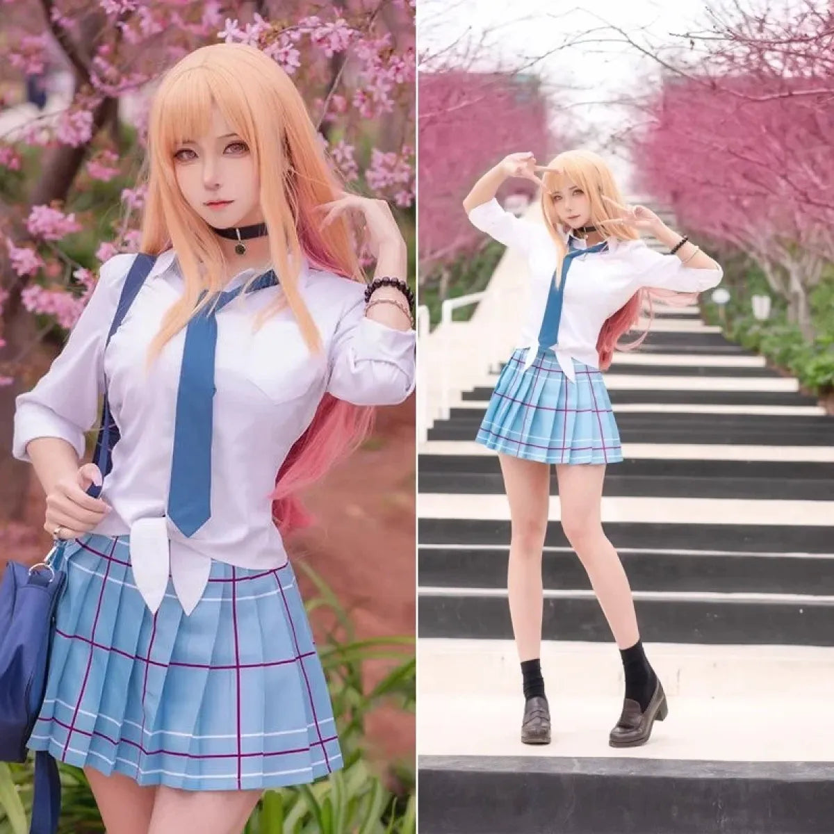 Kitagawa Marin School Uniform Cosplay – My Dress-Up Darling Set for Women - All Dresses - Sets - 5