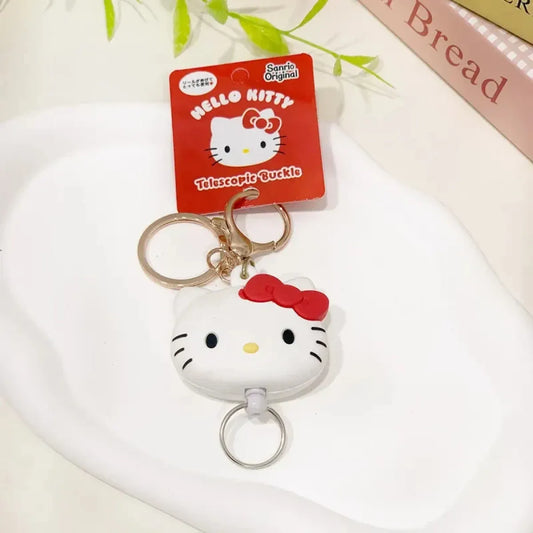 Sanrio Hello Kitty 3D Head Keychain Pendant - Harajuku Style - Accessory - 1