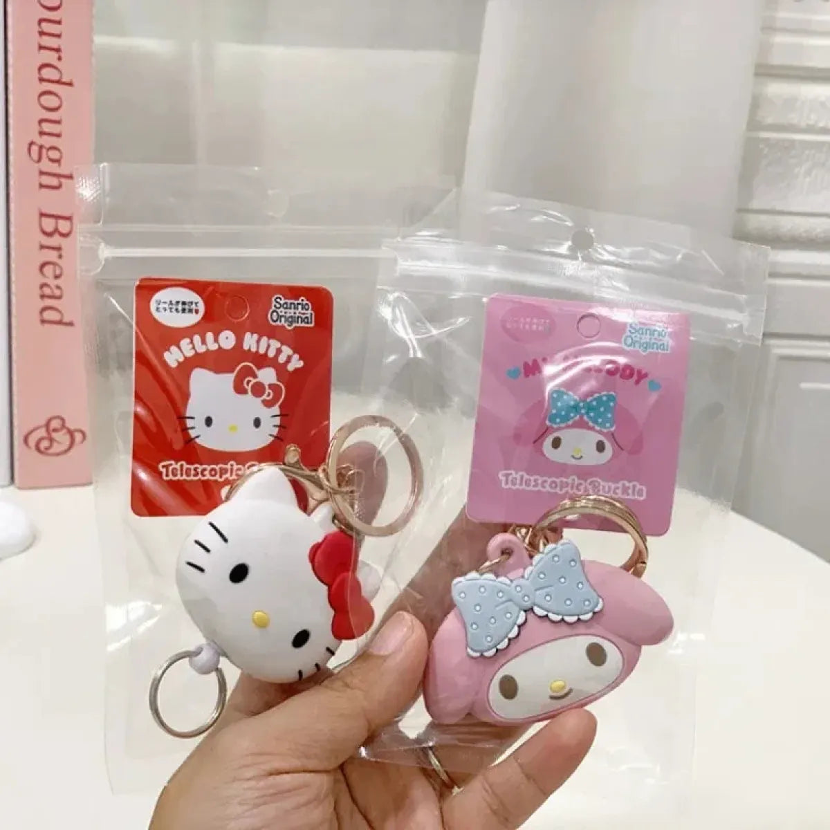 Sanrio Hello Kitty 3D Head Keychain Pendant - Harajuku Style - Accessory - 5