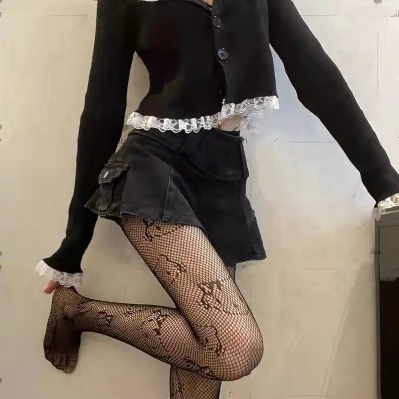 Cute Kitty Cat Fishnet Tights - Y2K Goth Lolita Cosplay Essentials - Cosplay - Clothing Accessories - 4 - 2024