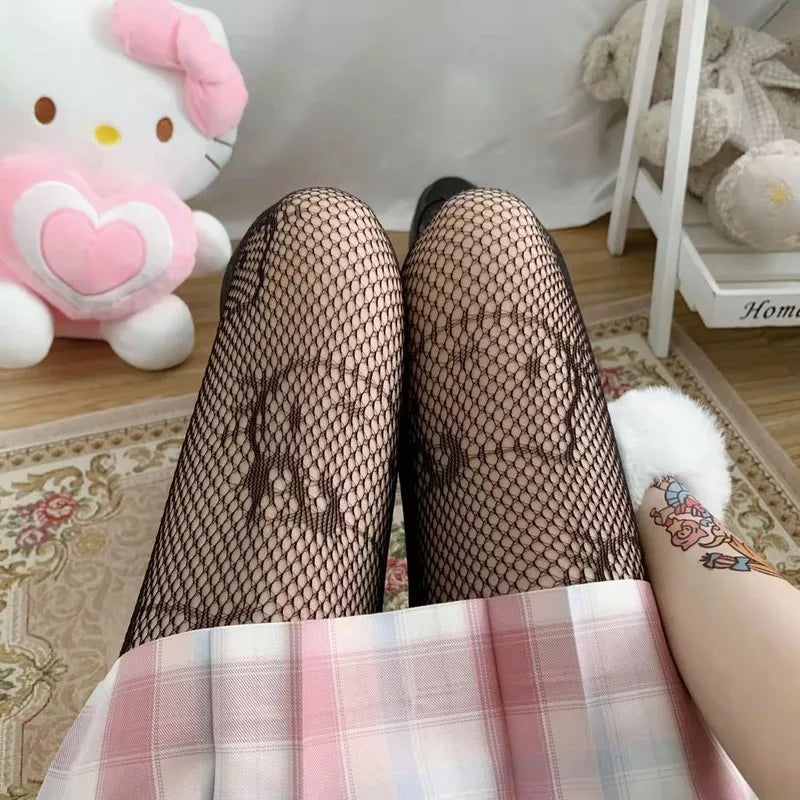 Cute Kitty Cat Fishnet Tights - Y2K Goth Lolita Cosplay Essentials - Cosplay - Clothing Accessories - 1 - 2024