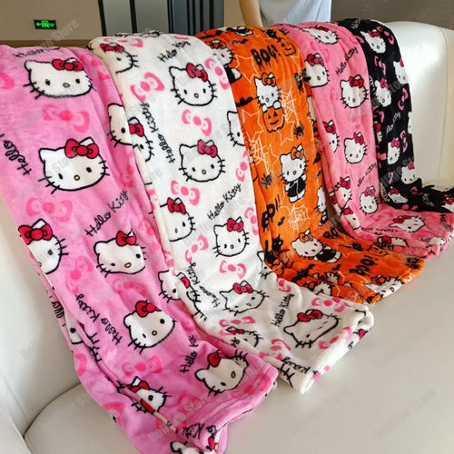 Cozy Kitty Flannel Pajamas - Cute Autumn Home Wear - Pajamas - 1