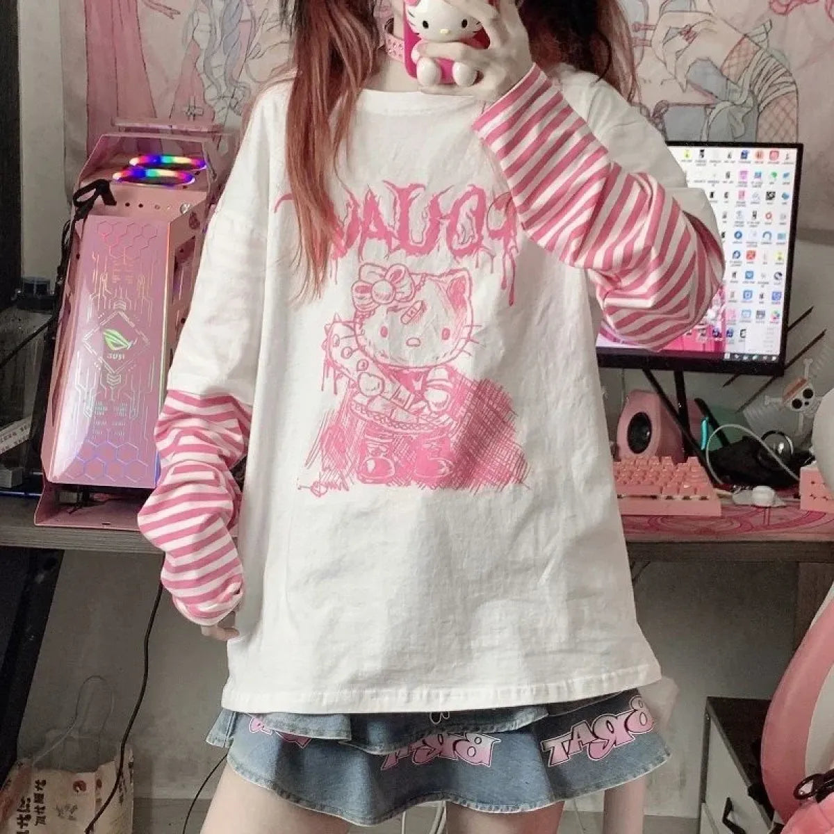 Sanrio Hello Kitty Long Sleeve T-shirt - T-Shirts - 2