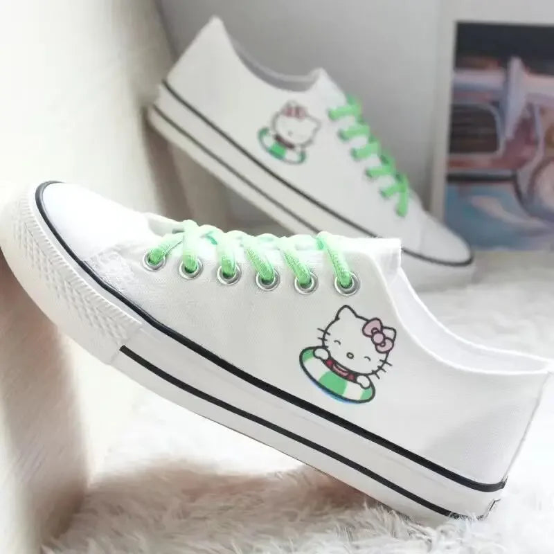 Hello Kitty Low-Top Classic Canvas Shoes - Unisex Skateboarding Shoes - 3 / 39 - Accessories - Shoes - 10 - 2024