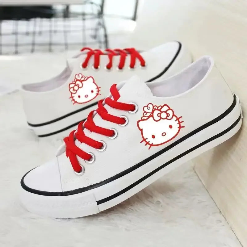 Hello Kitty Low-Top Classic Canvas Shoes - Unisex Skateboarding Shoes - 4 / 35 - Accessories - Shoes - 11 - 2024