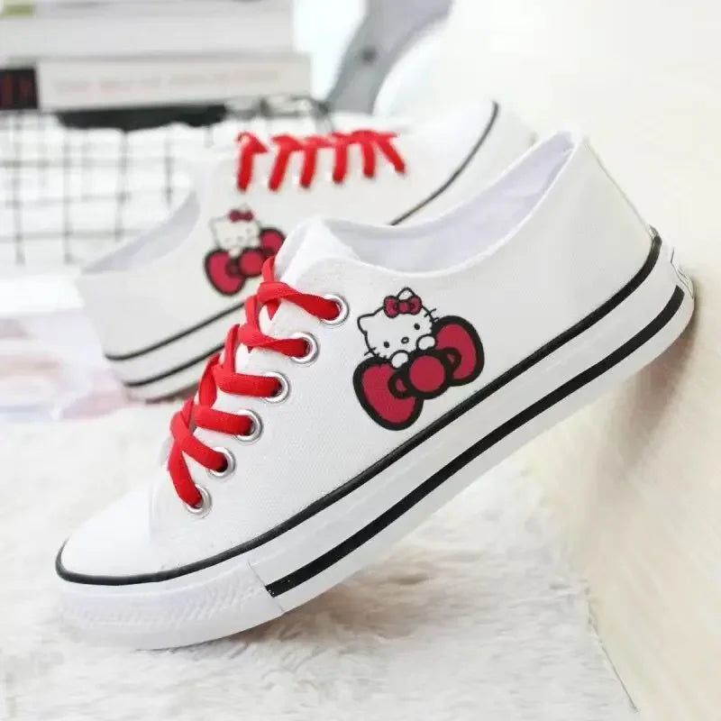 Hello Kitty Low-Top Classic Canvas Shoes - Unisex Skateboarding Shoes - 9 / 39 - Accessories - Shoes - 9 - 2024