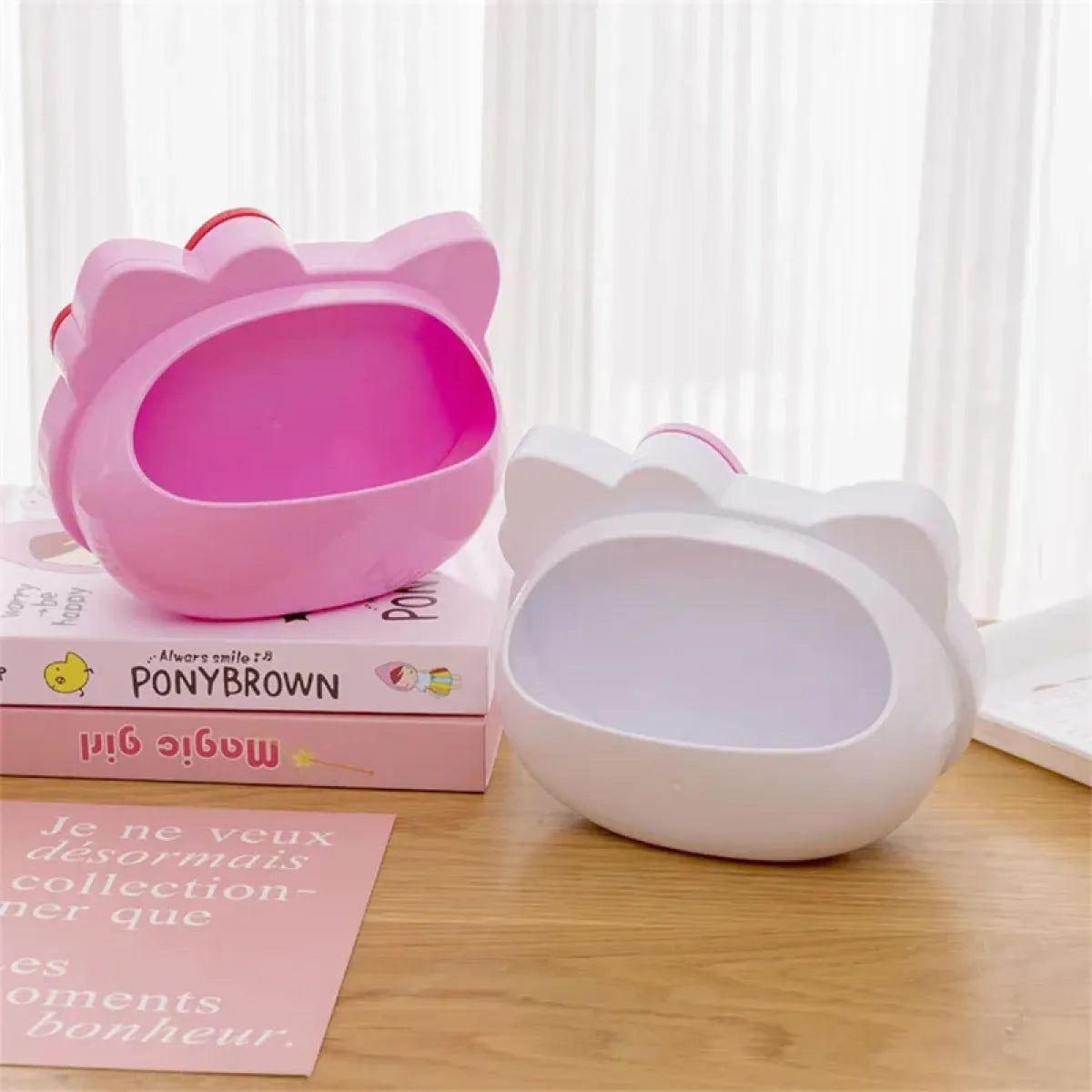 Hello Kitty Mirror with Kawaii Storage Rack - Accessories - Cosmetic Bags - 5