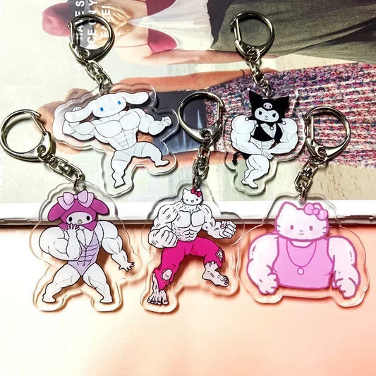 Hello Kitty Muscle Keychain - All Products - Keychains - 1 - 2024