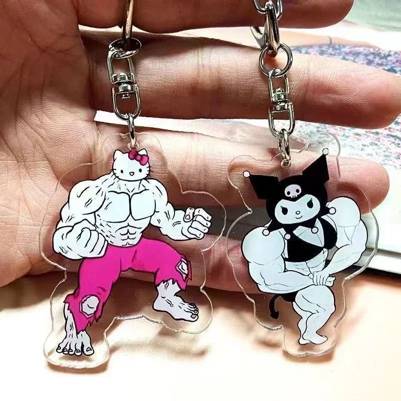 Hello Kitty Muscle Keychain - All Products - Keychains - 3 - 2024