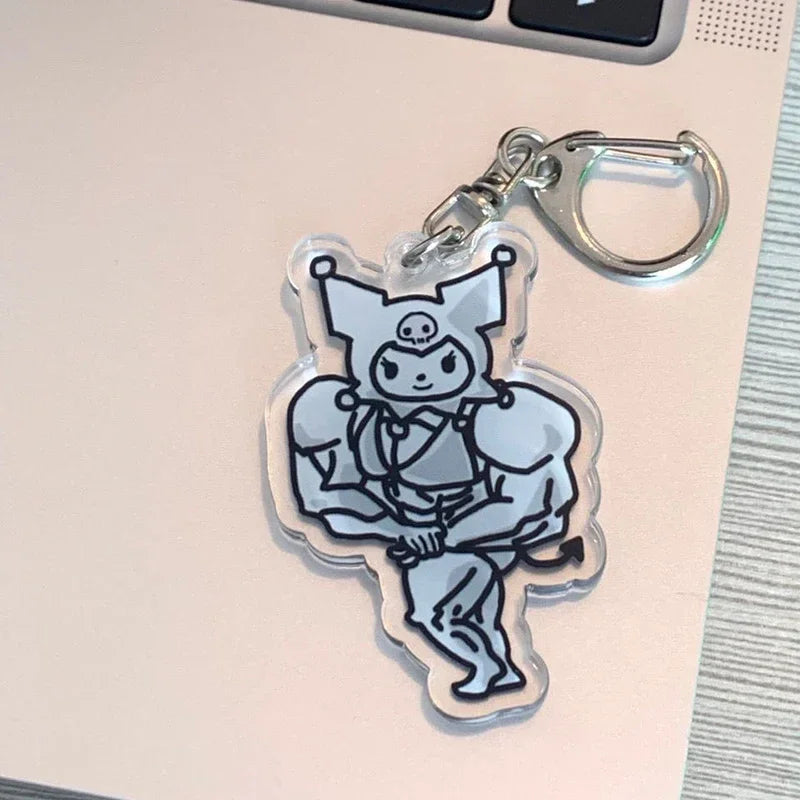 Hello Kitty Muscle Keychain - B - All Products - Keychains - 40 - 2024