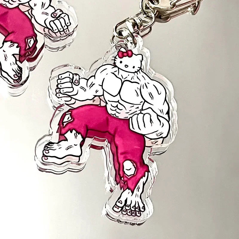 Hello Kitty Muscle Keychain - A - All Products - Keychains - 41 - 2024