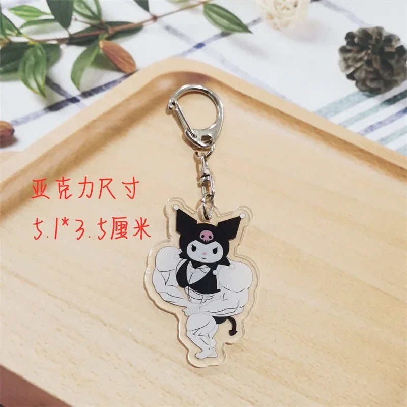 Hello Kitty Muscle Keychain - F - All Products - Keychains - 44 - 2024