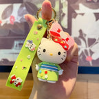 Hello Kitty Plush Keychain Charm Pendant - Harajuku Style - Accessory - 4