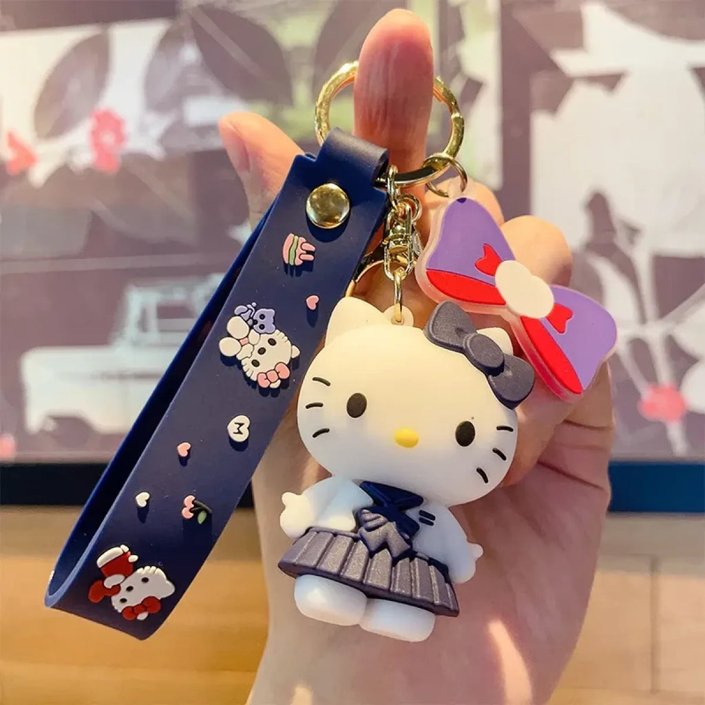 Hello Kitty Plush Keychain Charm Pendant - Harajuku Style - Accessory - 9