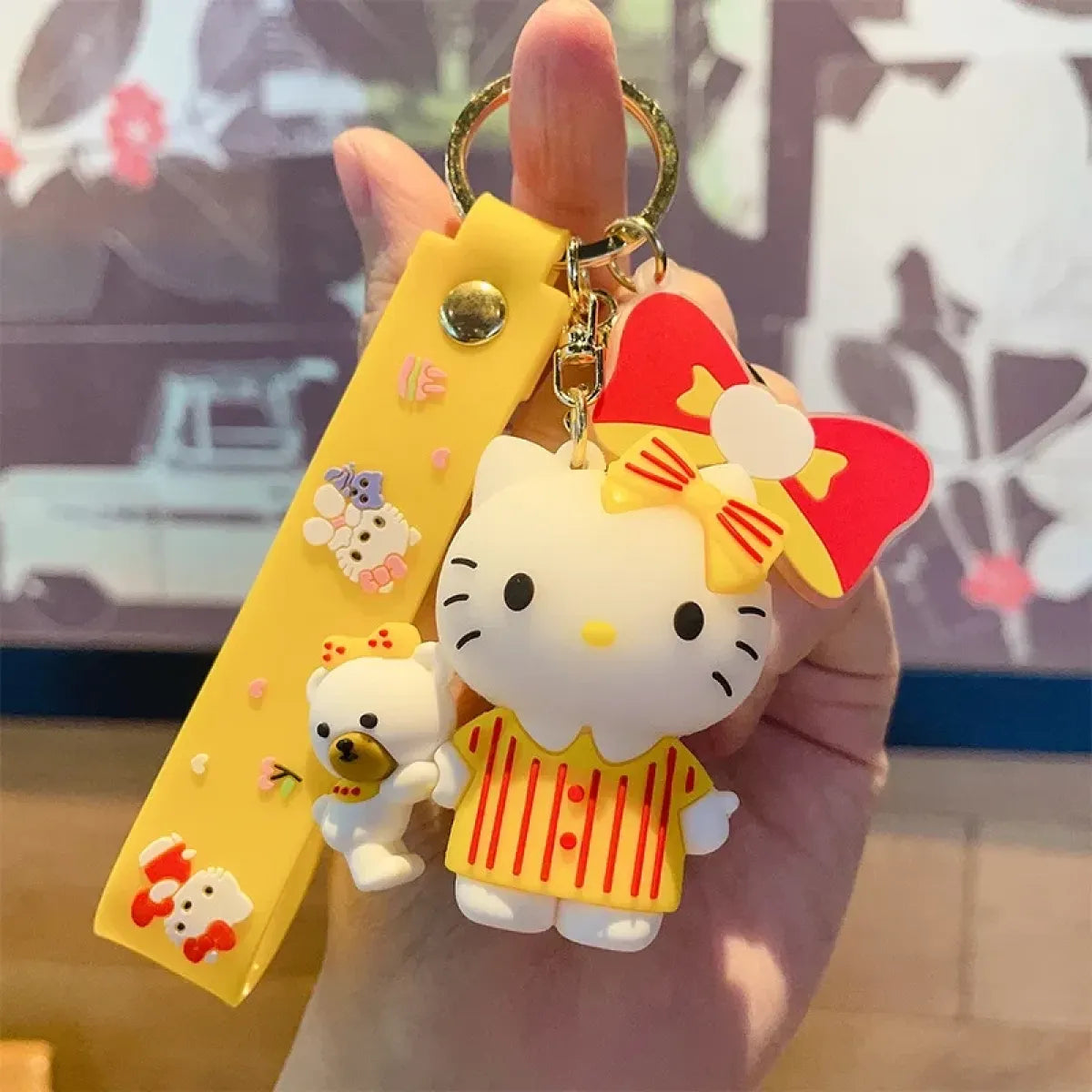 Hello Kitty Plush Keychain Charm Pendant - Harajuku Style - Accessory - 6