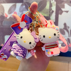 Hello Kitty Plush Keychain Charm Pendant - Harajuku Style - Accessory - 2