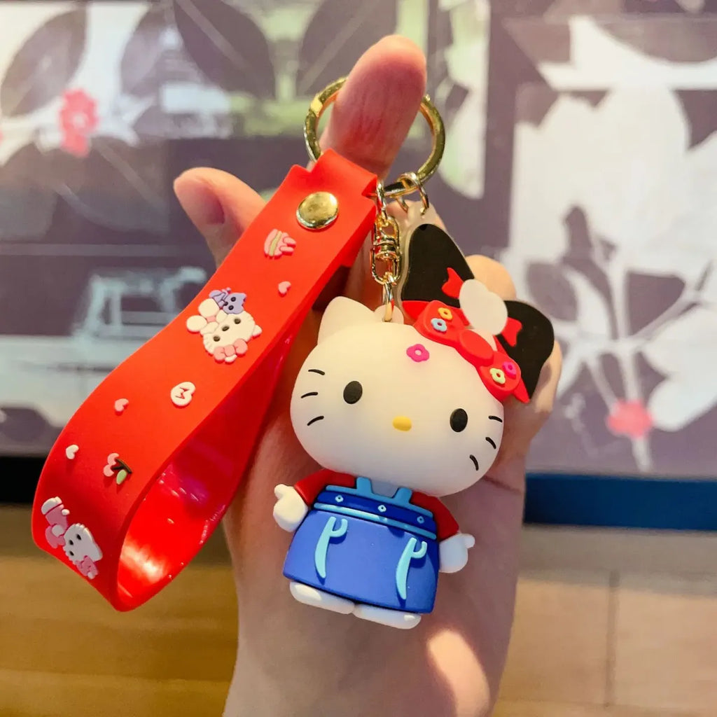 Hello Kitty Plush Keychain Charm Pendant - Harajuku Style - Accessory - 7