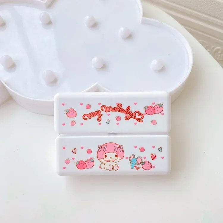 Sanrio Hello Kitty Press Box: Cute Cartoon Cinnamonroll Girl Lipstick and Cosmetics Storage - C 10x7x2.5CM 1 - All