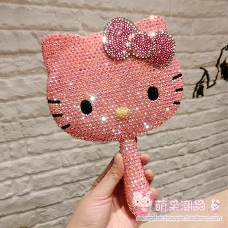 Hello Kitty Rhinestone Bling Makeup Mirror - All Products - Mirrors - 5 - 2024