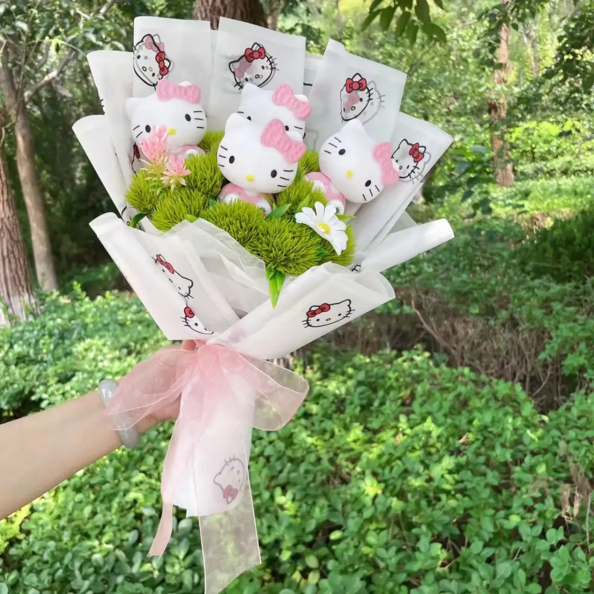Hello Kitty Sanrio Character Bouquet – Kawaii Gift for Valentine’s Birthday - Christmas - Plushie - 20