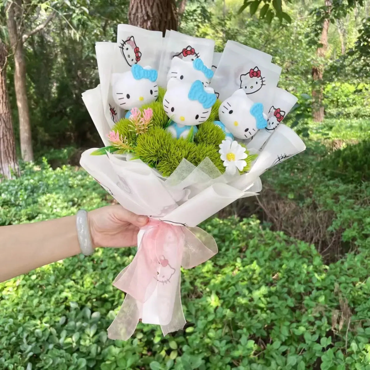 Hello Kitty Sanrio Character Bouquet – Kawaii Gift for Valentine’s Birthday - Christmas - Plushie - 21