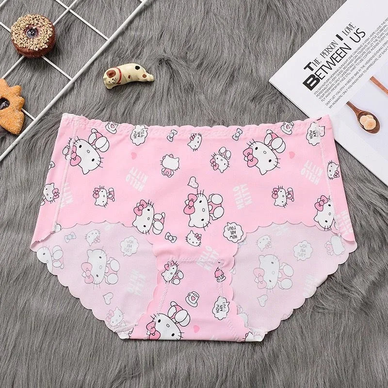 Kawaii Hello Kitty Silk Panties - Pink / 45 60kg - Intimates - Lingerie - 6 - 2024