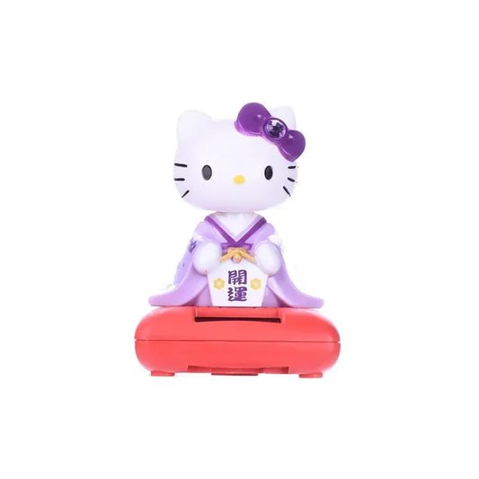 Hello Kitty Solar Bobblehead Dashboard Ornament - Harajuku Style - Figurine - 2