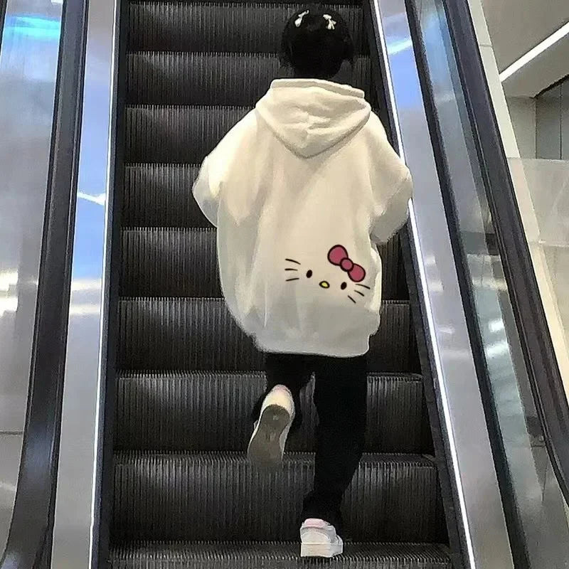 Hello Kitty Y2K Hoodie – Cute Sanrio Print Harajuku Streetwear - Hoodies & Sweatshirts - Hoodies - 2025 - 5