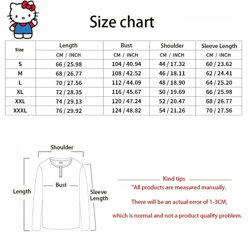 Hello Kitty Y2K Hoodie – Cute Sanrio Print Harajuku Streetwear - Hoodies & Sweatshirts - Hooded - Hoodies - 7