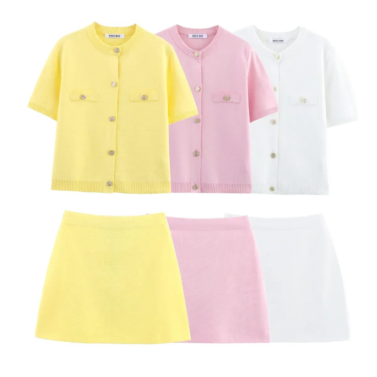 Short Sleeve Knit Cardigan with Pocket Detail - Women’s Clothing & Accessories - Cardigan - 1