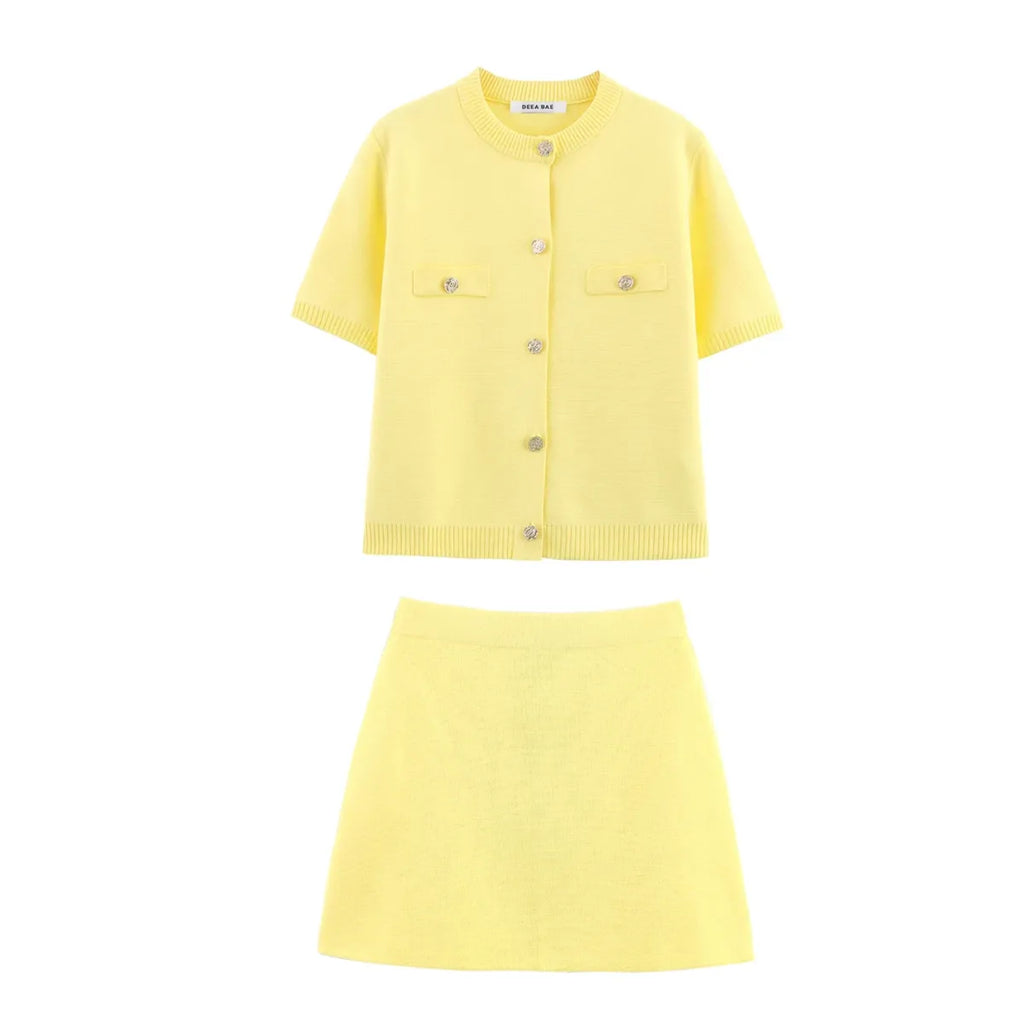 Short Sleeve Knit Cardigan with Pocket Detail - Women’s Clothing & Accessories - Cardigan - 2